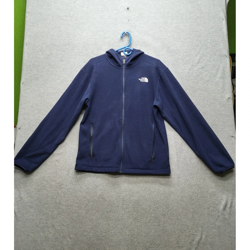 The‎ North Face Men Hoodie M Navy Logo Embroidery Fleece Activewear Gorpcore